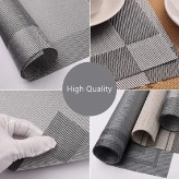 زیر بشقابی مستطیلی جدید مدل tq-001 بسته 6 عددی زیر بشقابی ایکیا زیر بشقابی قابل شستشو رومیزی خانه سلام