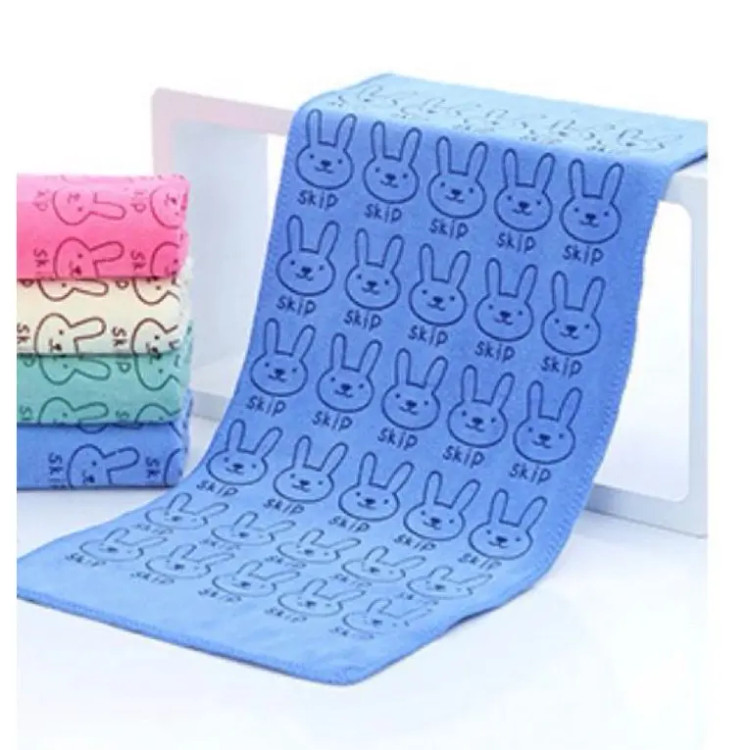 حوله میکروفایبر بسته ۱۲ عددی حوله دستی خرگوشی سایز 35×75 حوله مسافرتی ورزشی نانو میکرو فایبر حوله دست صورت خانه سلام