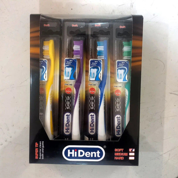 مسواک های دنت کد 946 بسته 12 عددی برس سخت ( هارد ) خانه سلام