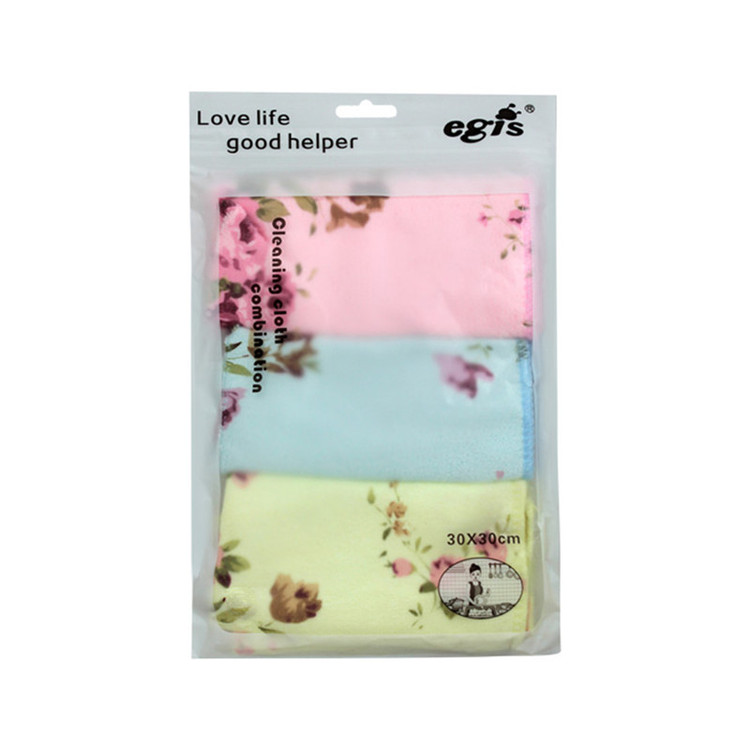 دستمال آشپزخانه اگیس مدل گلدار کد 501 بسته سه عددی خانه سلام