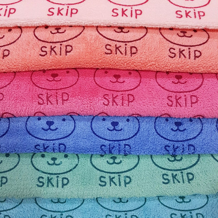 حوله دستی مدل خرگوشی سایز 35×75 مسافرتی ورزشی نانو میکروفایبر دستمال حوله دست صورت خرید عمده خانه سلام