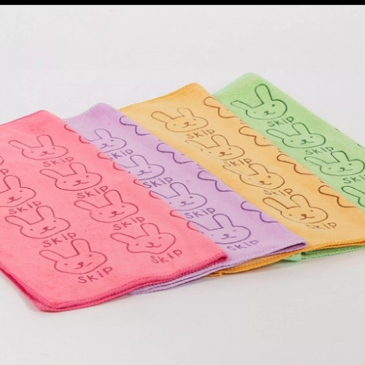 حوله دستی مدل خرگوشی سایز 35×75 مسافرتی ورزشی نانو میکروفایبر دستمال حوله دست صورت خرید عمده خانه سلام