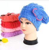 حوله کلاهی بسته ۱۲ عددی سر خشک کن فانتزی کلاه حمام جادویی میکروفایبر عمده خانه سلام